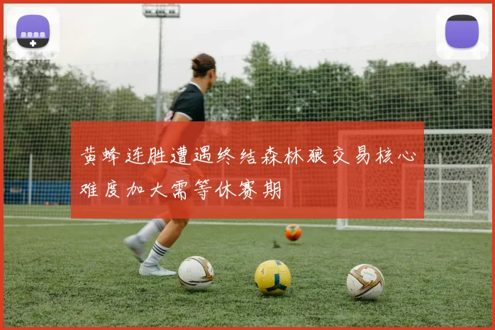 黄蜂连胜遭遇终结森林狼交易核心难度加大需等休赛期